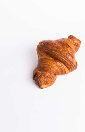 Croissant isolated on the white background.の写真素材