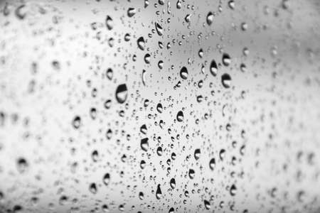 Raindrops on a window glassの写真素材