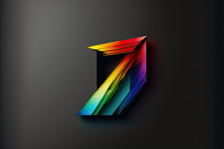Colorful letter for your design.