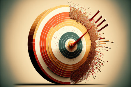 Pie charts and arrows