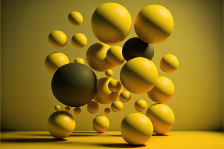 Abstract yellow background