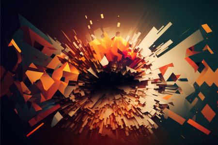 Abstract background with geometric shapes