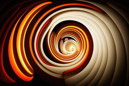 Abstract spiral on a dark backgroundの素材