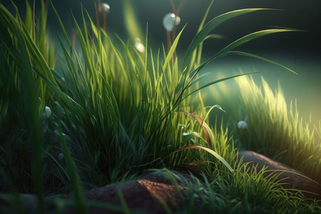 Grass in the meadow. nature backgroundの素材