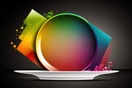 Abstract colorful background with place for your textの素材