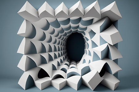 Abstract geometric shape. Futuristic background designの素材