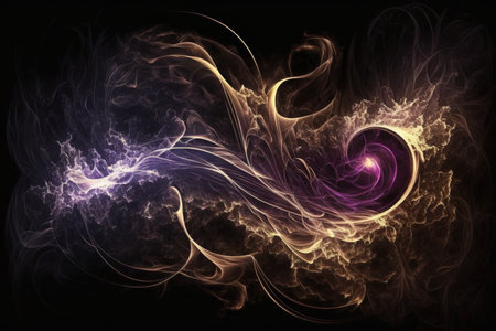 Abstract background of a combination of smooth swirling energy and smokeの素材