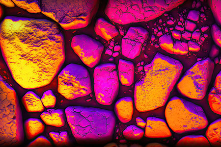 Abstract background with a lot of different colors and sizes of stonesの素材