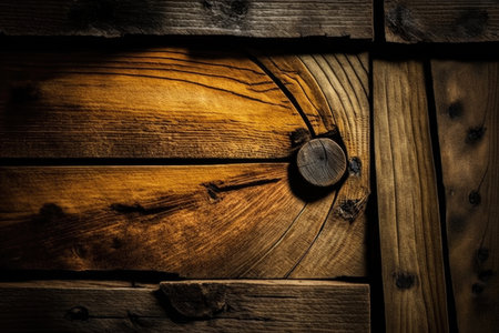 Wooden background or texture. Old wooden planksの素材