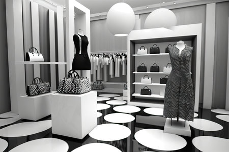 Women's clothes in a store. Shopping conceptの素材