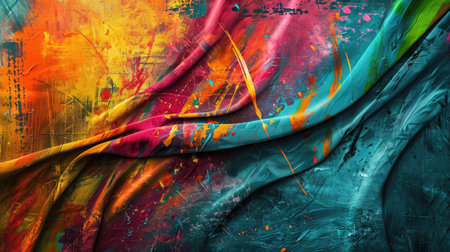Abstract colorful background with grunge textureの素材