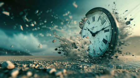 Time is running out of time conceptの素材