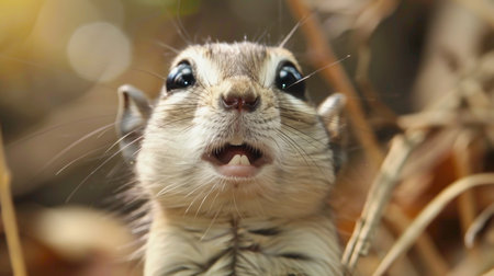 Portrait of a cute chipmunkの素材
