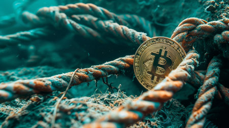 Bitcoin is a modern way of exchange and this crypto currency is a convenient means of payment in the financialの素材