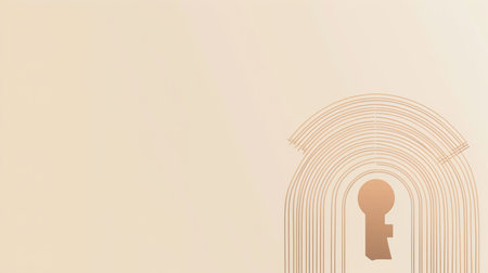 Keyhole abstract background with copy spaceの素材