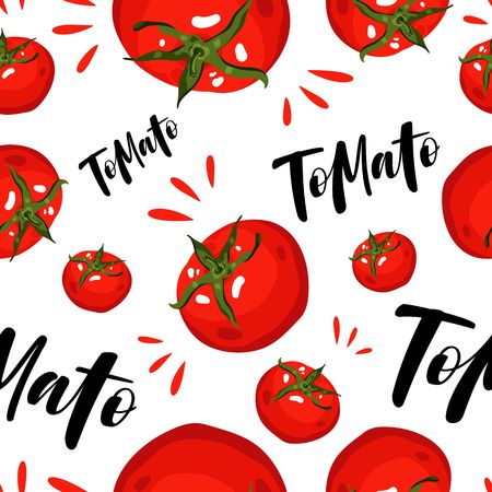 Red tomatoes on white.のイラスト素材