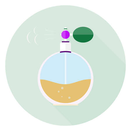 Retro perfume, retro icon perfume. Flat design, vector illustration vectorのイラスト素材