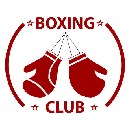 Boxing gloves. Flat design, vector illustration, vector.のイラスト素材