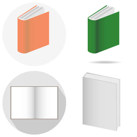 Book, a book icon. Flat design, vector illustration, vector.のイラスト素材