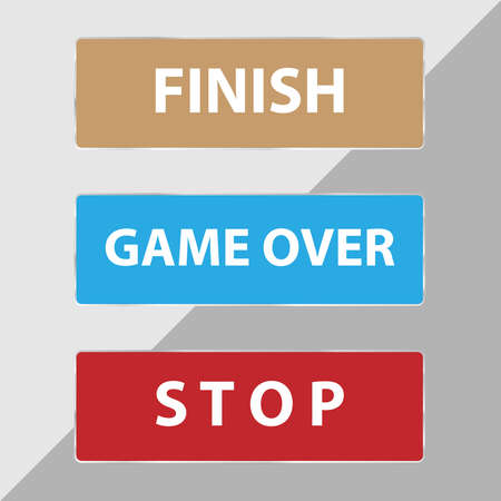 Buttons for the site. Flat design, vector illustration, vector.のイラスト素材