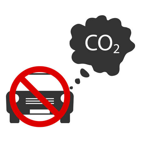 Traffic fumes. Flat design, vector illustration, vector.のイラスト素材