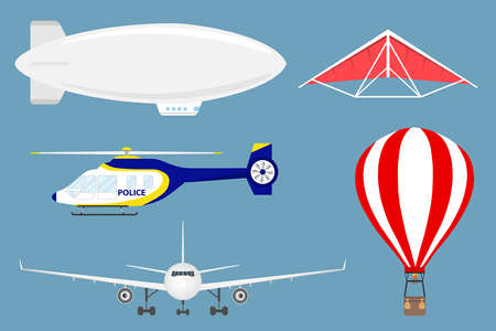 Aircraft icon. Flat design, vector illustration, vector.のイラスト素材