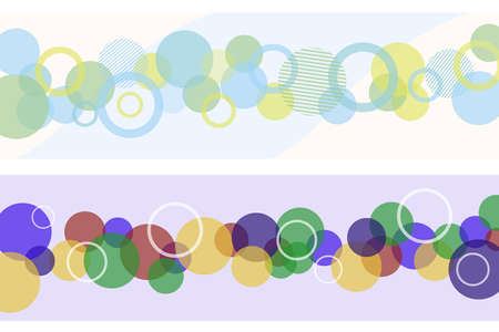 Circles abstraction. Flat design, vector illustration, vector.のイラスト素材