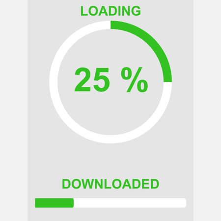 Download icon. Flat design, vector illustration, vector.のイラスト素材
