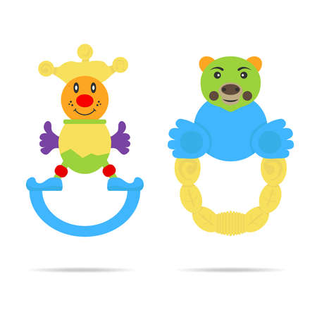 Kids toys. Flat design, vector illustration, vector.のイラスト素材