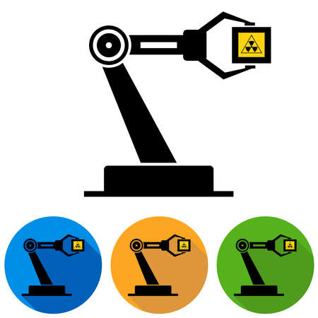 Mechanical hand. Flat design, vector illustration, vector.のイラスト素材