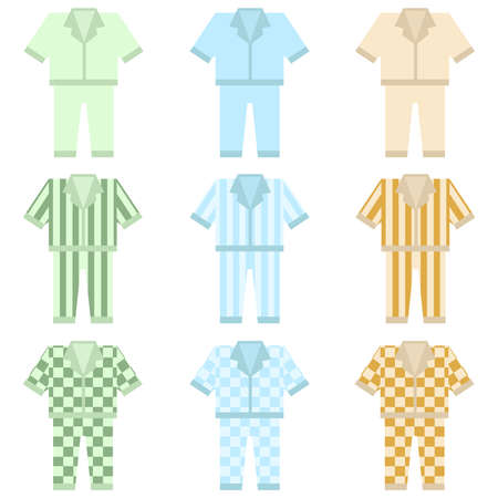 Pajamas icon. Flat design, vector illustration, vector.のイラスト素材