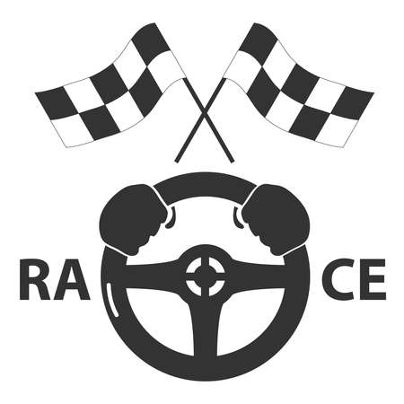 Race icon. Flat design, vector illustration, vector.のイラスト素材