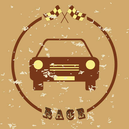 Race icon. Flat designのイラスト素材