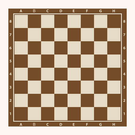 Chessboard, chess. Flat design, vector illustration, vector.のイラスト素材