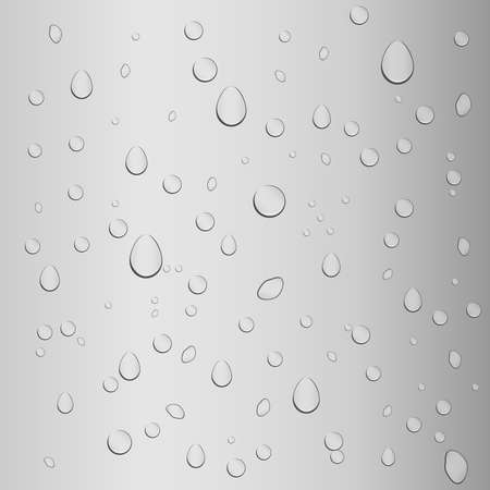 Drops of water on the glass, condensation. Flat design, vector illustration, vector.のイラスト素材