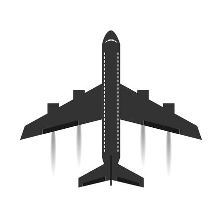 Airplane, airplane icon. Flat design, vector illustration, vector.のイラスト素材