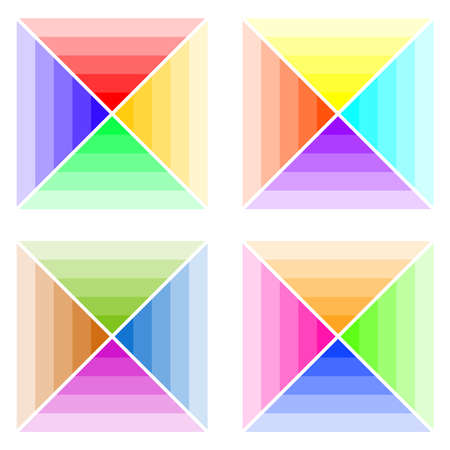 Color schemes, a palette of colors. Flat design, vector illustration.のイラスト素材