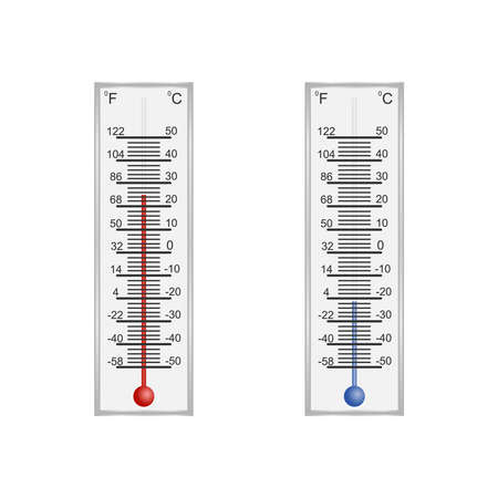 Thermometer. thermometer for measuring air temperature. Flat design, vector illustration, vector.のイラスト素材