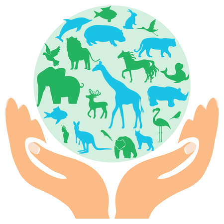 Animal green worldhuge collection of icons and elements. Animal green world - huge collection of...