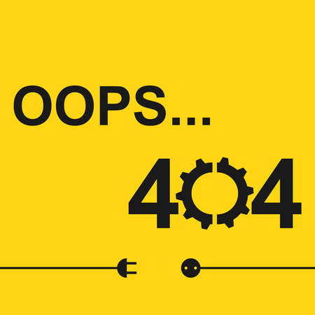 Error 404, error opening web page. This page does not exist. vector illustration. Vector.のイラスト素材