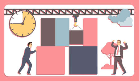 Effective problem solving in business. teamwork concept. Successful completion of complex tasks....