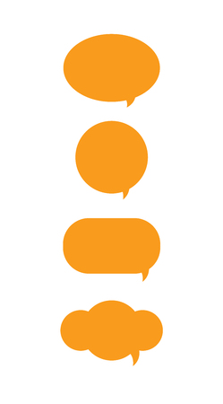 Set of Simple Speech Bubbles. Vector Illustration.のイラスト素材