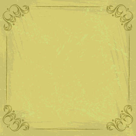 vector grunge background with frameのイラスト素材
