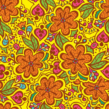 Beautiful Background with floral pattern  for greeting cardのイラスト素材