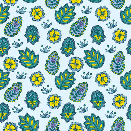 Beautiful  floral pattern, Vector illustrationのイラスト素材