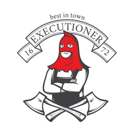 best executioner in town, vector Illustrationのイラスト素材