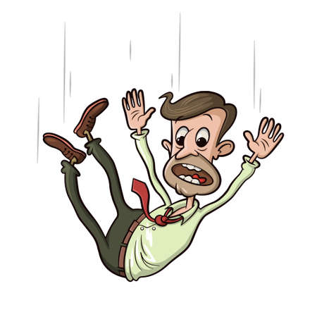 Man falling downのイラスト素材