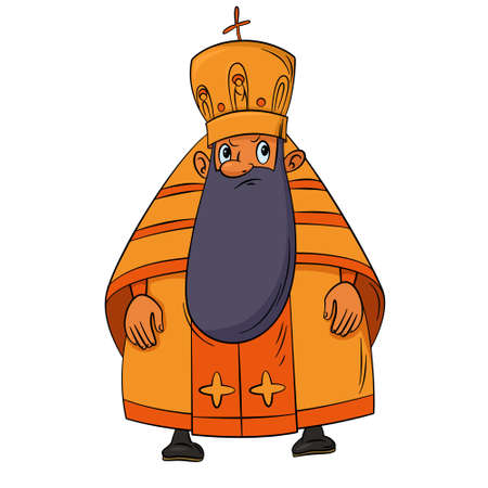 Orthodox priest cartoonのイラスト素材