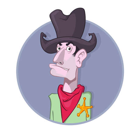 illustration of sheriffのイラスト素材