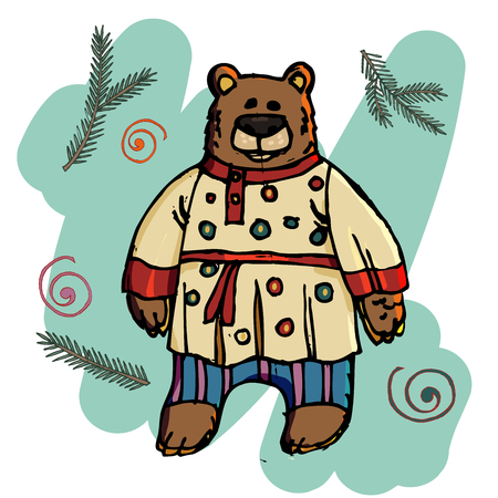 Russian Maslenitsa. The symbol of the holidayのイラスト素材